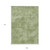 9' X 12' Green Washable Indoor Outdoor Area Rug 9' X 12' Green Washable Indoor Outdoor Area Rug