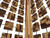 72" Brown Solid Wood Folding Three Panel Screen Room Divider