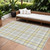 10' X 14' Yellow And Gray Plaid Washable Indoor Outdoor Area Rug 10' X 14' Yellow And Gray Plaid Washable Indoor Outdoor Area Rug