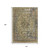10' X 14' Artichoke Green And Denim Blue Medallion Washable Indoor Outdoor Area Rug 10' X 14' Artichoke Green And Denim Blue Medallion Washable Indoor Outdoor Area Rug