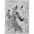 3' X 5' Gray And Silver Horse Washable Indoor Outdoor Area Rug 3' X 5' Gray And Silver Horse Washable Indoor Outdoor Area Rug
