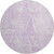 8' Purple And Ivory Diamond Washable Round Rug With UV Protection