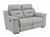 67" Gray And Brown Faux Leather Manual Reclining Loveseat 67" Gray And Brown Faux Leather Manual Reclining Loveseat
