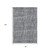 8' X 10' Charcoal And Gray Striped Washable Area Rug With UV Protection 8' X 10' Charcoal And Gray Striped Washable Area Rug With UV Protection