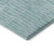 10' X 14' Teal And Ivory Striped Washable Area Rug With UV Protection 10' X 14' Teal And Ivory Striped Washable Area Rug With UV Protection