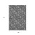 9' X 12' Gray And Silver Floral Washable Area Rug With UV Protection 9' X 12' Gray And Silver Floral Washable Area Rug With UV Protection