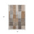 8' X 10' Rust Ivory And Gray Striped Washable Area Rug With UV Protection 8' X 10' Rust Ivory And Gray Striped Washable Area Rug With UV Protection