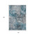 10' X 14' Teal And Gray Abstract Washable Area Rug With UV Protection 10' X 14' Teal And Gray Abstract Washable Area Rug With UV Protection