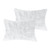 Set of Two 12" X 20" White Natural Fur Throw Pillows Set of Two 12" X 20" White Natural Fur Throw Pillows