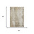 5' X 8' Taupe And Ivory Abstract Washable Area Rug With UV Protection 5' X 8' Taupe And Ivory Abstract Washable Area Rug With UV Protection