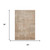 3' X 5' Coral And Beige Abstract Washable Area Rug With UV Protection 3' X 5' Coral And Beige Abstract Washable Area Rug With UV Protection