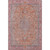 9' X 12' Orange Red And Gray Floral Medallion Washable Area Rug With UV Protection 9' X 12' Orange Red And Gray Floral Medallion Washable Area Rug With UV Protection