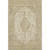 8' X 10' Ivory And Beige Medallion Washable Area Rug With UV Protection