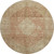 8' Rust And Beige Medallion Washable Round Rug With UV Protection 8' Rust And Beige Medallion Washable Round Rug With UV Protection