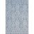 10' X 14' Blue And Ivory Damask Washable Area Rug With UV Protection 10' X 14' Blue And Ivory Damask Washable Area Rug With UV Protection