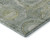 8' Sage Gold And Gray Mosaic Washable Round Rug With UV Protection