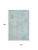 10' X 14' Teal Pink And Gray Floral Washable Area Rug With UV Protection 10' X 14' Teal Pink And Gray Floral Washable Area Rug With UV Protection