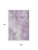 9' X 12' Lavender And Ivory Abstract Washable Area Rug With UV Protection 9' X 12' Lavender And Ivory Abstract Washable Area Rug With UV Protection