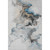 3' X 5' Gray Blue And Copper Abstract Washable Area Rug With UV Protection