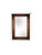 35" Brown Solid Wood Rustic Framed Accent Mirror 35" Brown Solid Wood Rustic Framed Accent Mirror