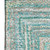 9' X 12' Teal And Ivory Geometric Washable Area Rug With UV Protection 9' X 12' Teal And Ivory Geometric Washable Area Rug With UV Protection
