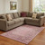 8' X 10' Blush And Beige Oriental Washable Area Rug With UV Protection 8' X 10' Blush And Beige Oriental Washable Area Rug With UV Protection