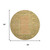 8' Coral And Gold Oriental Washable Round Rug With UV Protection 8' Coral And Gold Oriental Washable Round Rug With UV Protection