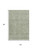 5' X 8' Sage And Beige Striped Washable Area Rug With UV Protection