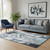 5' X 8' Denim Blue Ivory And Gray Abstract Washable Area Rug With UV Protection 5' X 8' Denim Blue Ivory And Gray Abstract Washable Area Rug With UV Protection