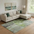 10' X 14' Fern Green And Gray Abstract Washable Area Rug With UV Protection