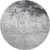 8' Gray And Silver Abstract Washable Round Rug With UV Protection 8' Gray And Silver Abstract Washable Round Rug With UV Protection