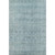 5' X 8' Sky Blue And Denim Blue Oriental Washable Area Rug With UV Protection