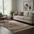 5' X 8' Terra Cotta Gray And Beige Oriental Washable Area Rug With UV Protection 5' X 8' Terra Cotta Gray And Beige Oriental Washable Area Rug With UV Protection