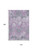 10' X 14' Lavender And Gray Abstract Washable Area Rug With UV Protection 10' X 14' Lavender And Gray Abstract Washable Area Rug With UV Protection