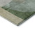 8' Sage And Beige Abstract Washable Round Rug With UV Protection