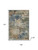 10' X 14' Blue And Beige Abstract Washable Area Rug With UV Protection 10' X 14' Blue And Beige Abstract Washable Area Rug With UV Protection
