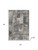 3' X 5' Pewter And Gray Abstract Washable Area Rug With UV Protection 3' X 5' Pewter And Gray Abstract Washable Area Rug With UV Protection