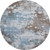 8' Brown And Blue Abstract Washable Round Rug With UV Protection 8' Brown And Blue Abstract Washable Round Rug With UV Protection