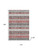 9' X 12' Burgundy And Gray Striped Washable Area Rug With UV Protection 9' X 12' Burgundy And Gray Striped Washable Area Rug With UV Protection