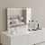 23" Clear Lighted Freestanding Frameless Makeup Shaving Tabletop Mirror