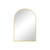 35" Gold Metal Arch Framed Accent Mirror 35" Gold Metal Arch Framed Accent Mirror