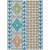 8' X 10' Teal Blue And Ivory Southwestern Washable Indoor Outdoor Area Rug 8' X 10' Teal Blue And Ivory Southwestern Washable Indoor Outdoor Area Rug