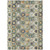 9' X 12' Green And Copper Patchwork Washable Indoor Outdoor Area Rug