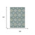 10' X 14' Teal Blue And Silver Damask Washable Indoor Outdoor Area Rug 10' X 14' Teal Blue And Silver Damask Washable Indoor Outdoor Area Rug