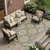 9' X 12' Taupe And Ivory Floral Medallion Washable Indoor Outdoor Area Rug 9' X 12' Taupe And Ivory Floral Medallion Washable Indoor Outdoor Area Rug