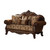 69" Brown Damask Chesterfield Loveseat and Toss Pillows 69" Brown Damask Chesterfield Loveseat and Toss Pillows