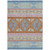 8' X 10' Blue And Aqua Tribal Washable Indoor Outdoor Area Rug 8' X 10' Blue And Aqua Tribal Washable Indoor Outdoor Area Rug