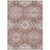9' X 12' Pink And Green Ogee Washable Indoor Outdoor Area Rug