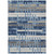 10' X 14' Denim Blue And Blue Striped Washable Indoor Outdoor Area Rug 10' X 14' Denim Blue And Blue Striped Washable Indoor Outdoor Area Rug