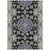 3' X 5' Black And Graphite Floral Medallion Washable Indoor Outdoor Area Rug 3' X 5' Black And Graphite Floral Medallion Washable Indoor Outdoor Area Rug